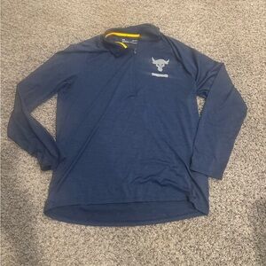 Project rock under Armour pullover. Fits more like a medium.